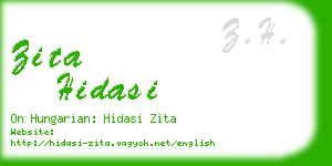 zita hidasi business card